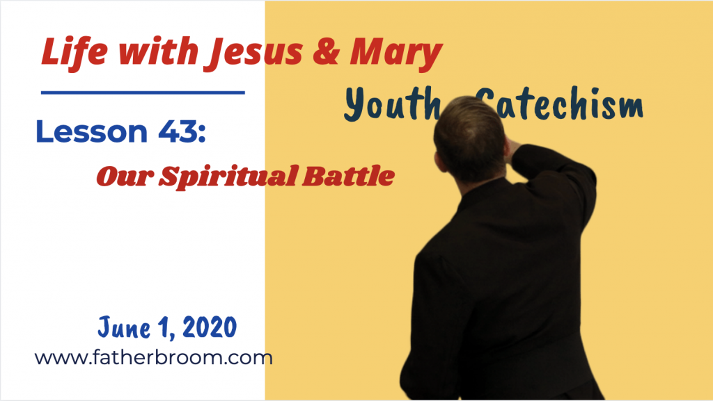 LESSON 43 OUR SPIRITUAL BATTLE Fr. Ed Broom, OMV Oblates of the