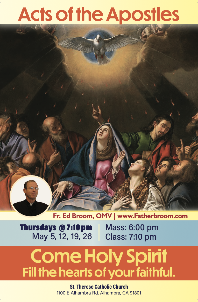 Acts of the Apostles - St. Therese Catholic Church -Thursdays in May 2022