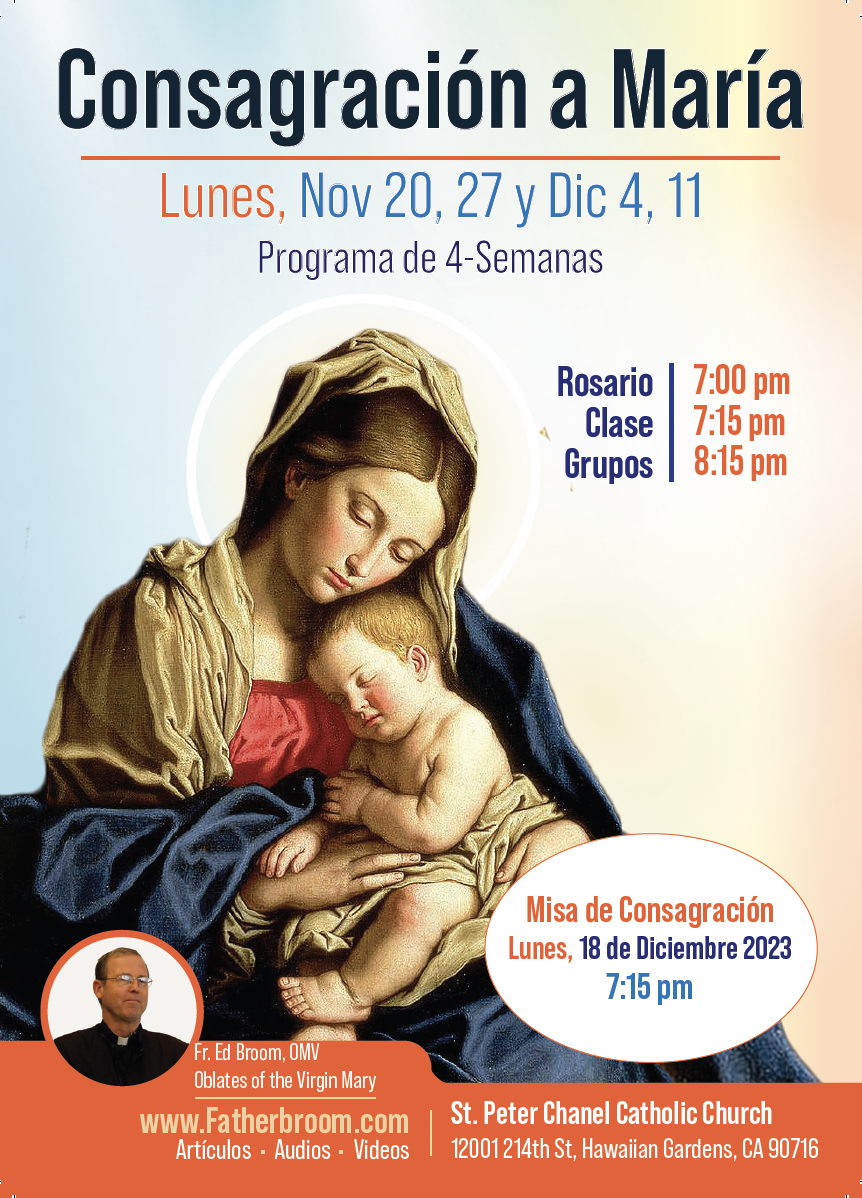 Consagracion a Maria - Programa de 4-Semanas - Nov 2023